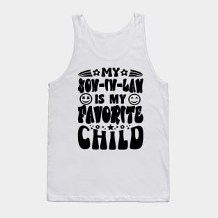 My Son In Law Is My Favorite Child Retro Black Tank Top
